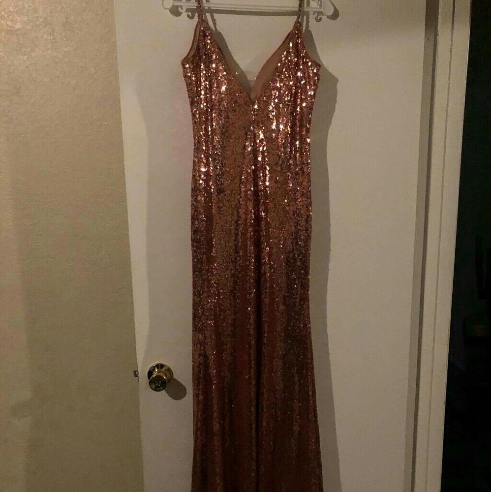 Glittery Rose Gold Dress